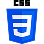 ícone de CSS3